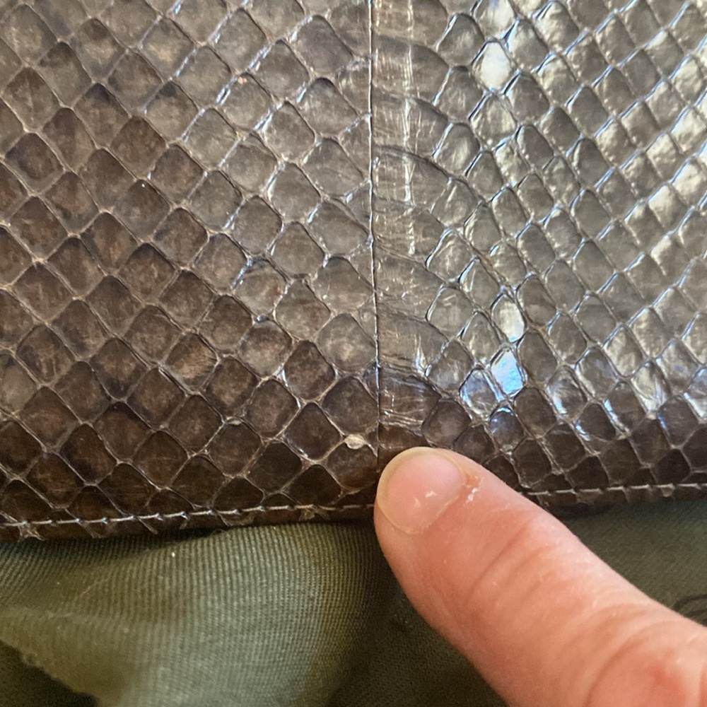 Vintage Python Clutch Bag - Picture 10 of 10